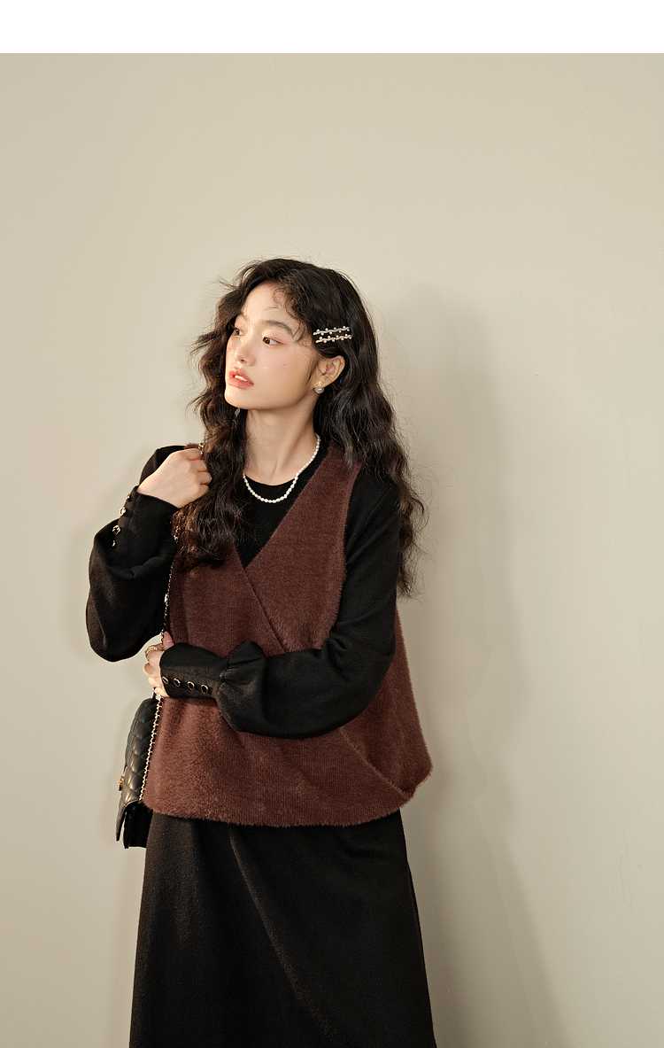 なめらか質感ゆったりベスト