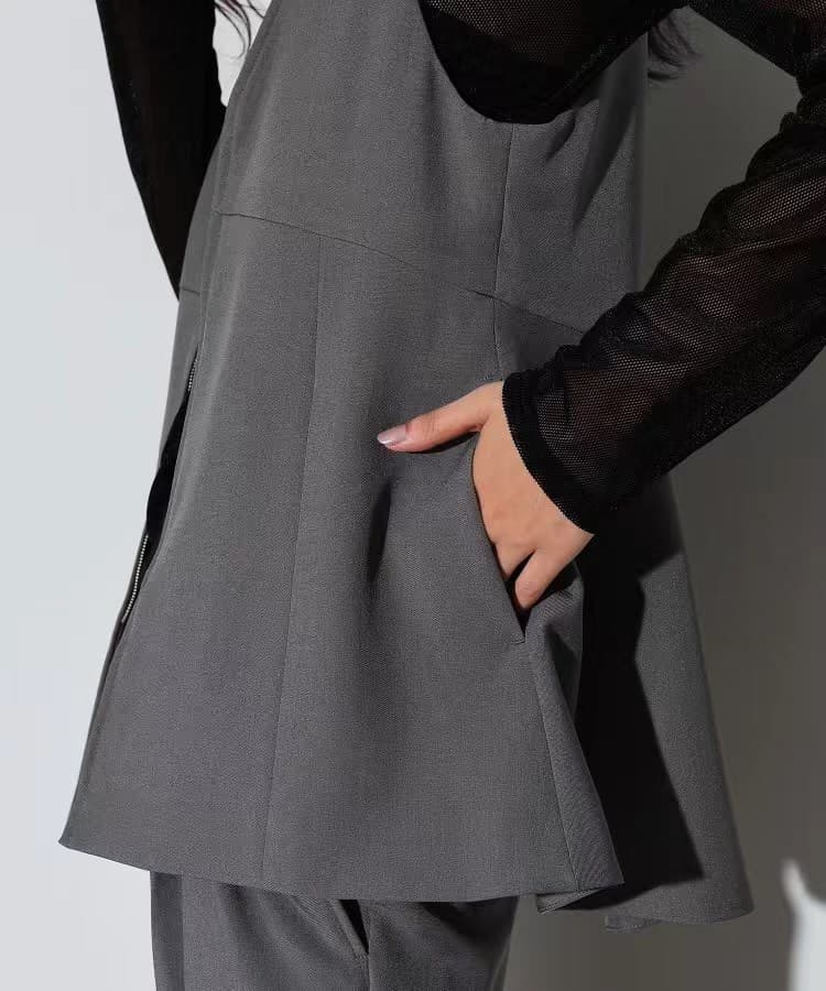 ベスト スタイリッシュフレアジレ