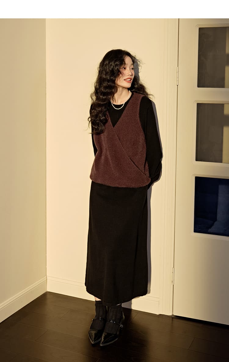 なめらか質感ゆったりベスト