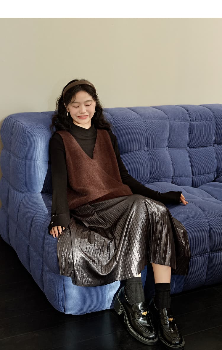 なめらか質感ゆったりベスト