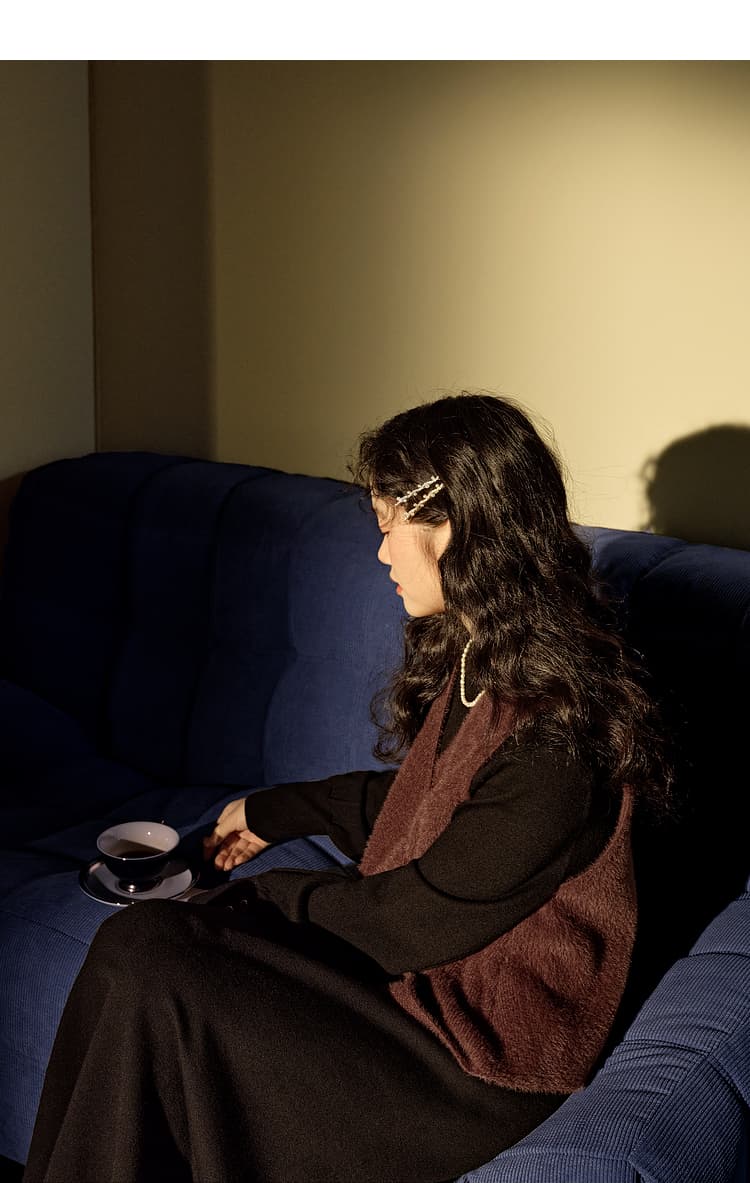 なめらか質感ゆったりベスト