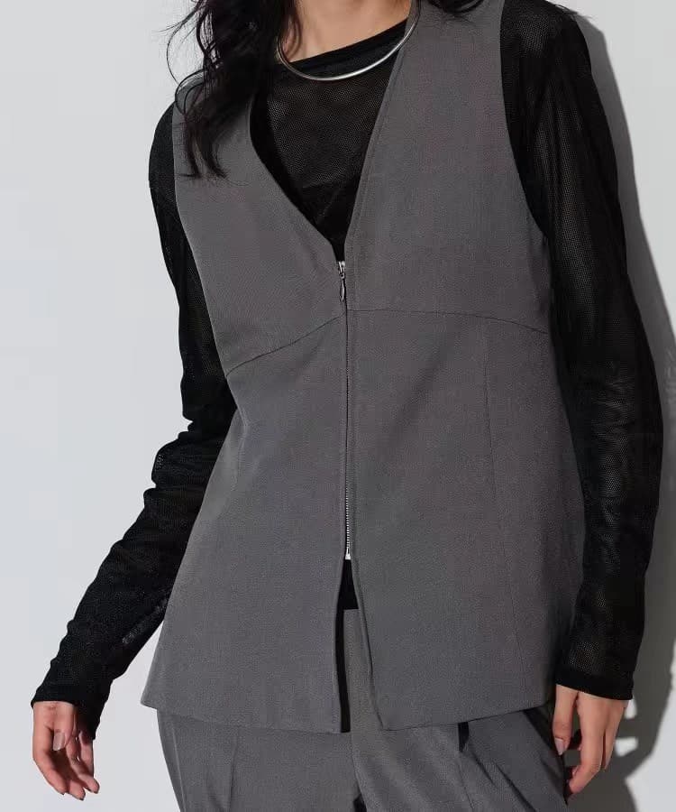 ベスト スタイリッシュフレアジレ