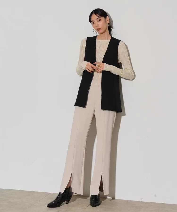 ベスト スタイリッシュフレアジレ