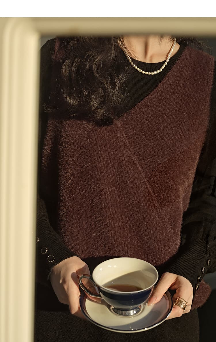 なめらか質感ゆったりベスト