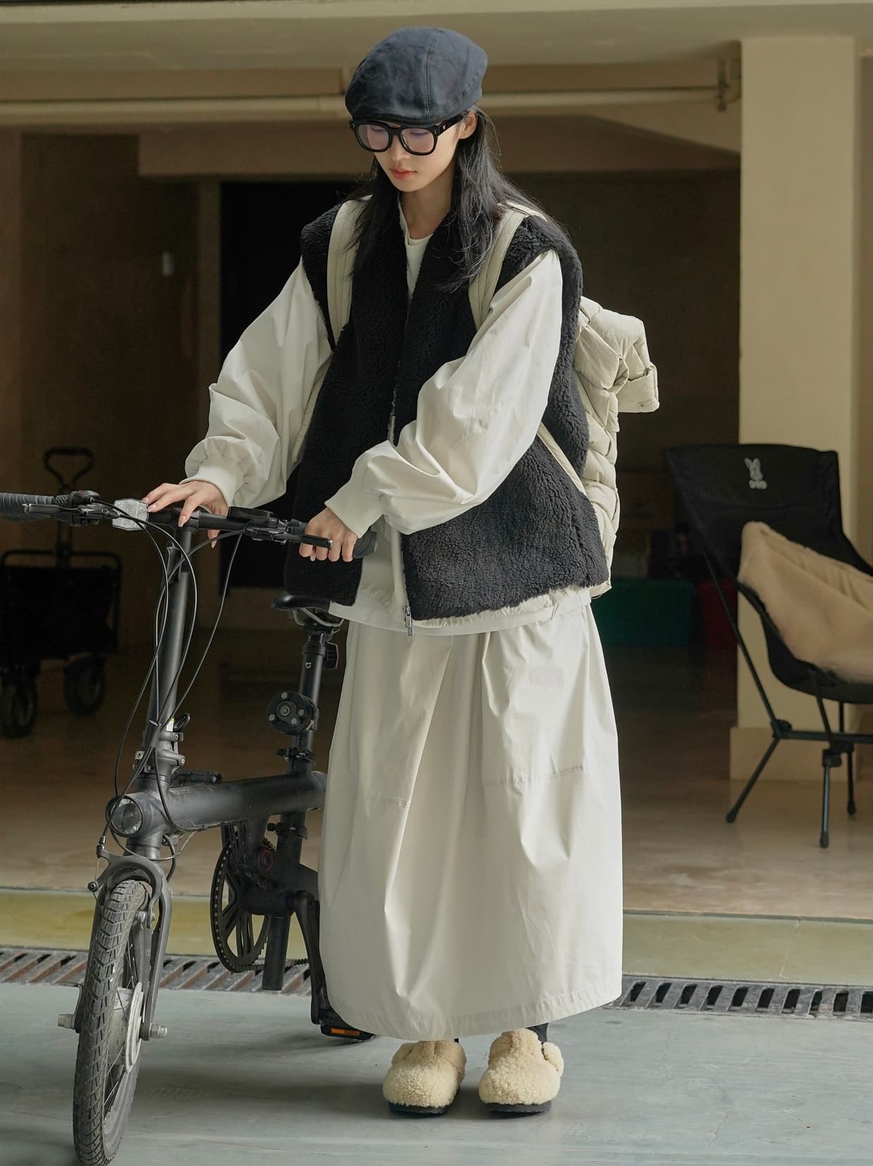 ベスト もこもこボアベスト