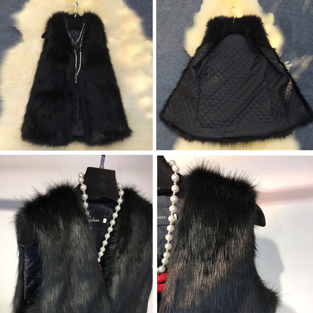 ファーベスト レディース 秋冬 高級感 ジレ