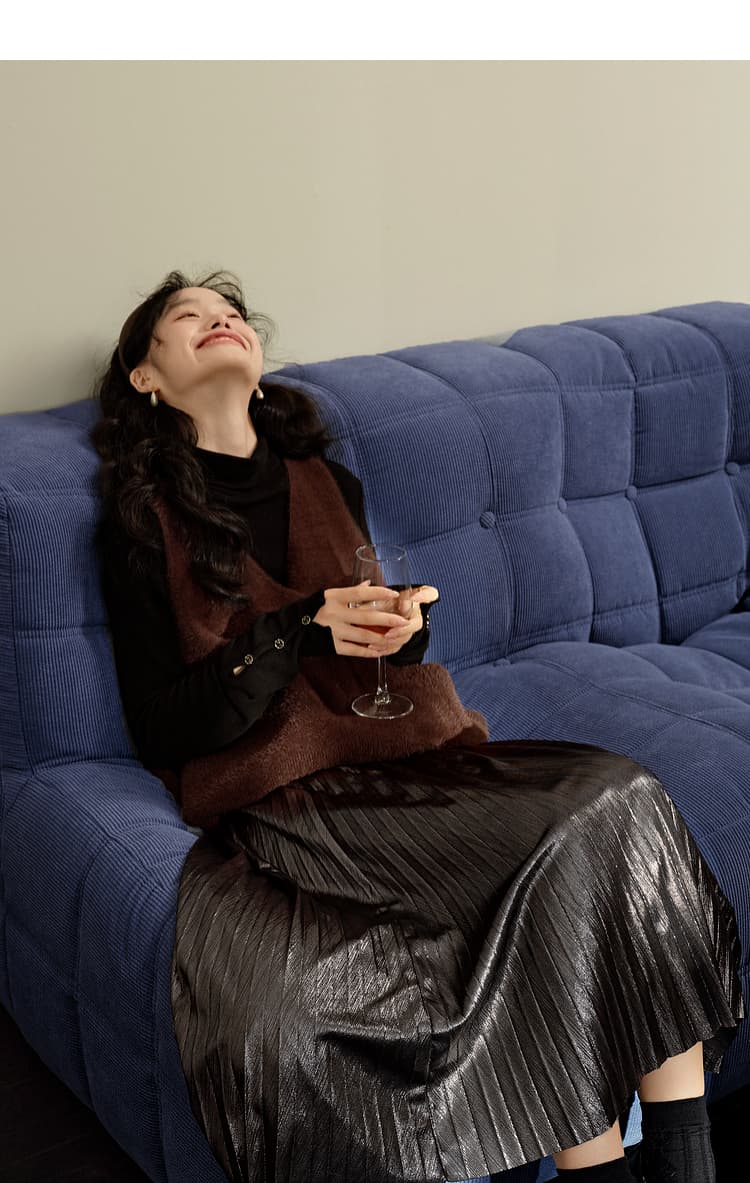 なめらか質感ゆったりベスト