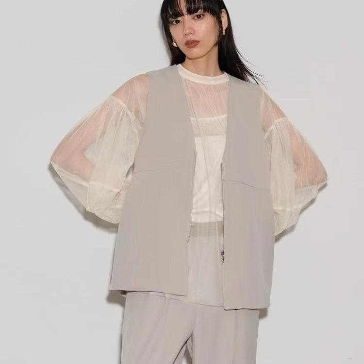 ベスト スタイリッシュフレアジレ