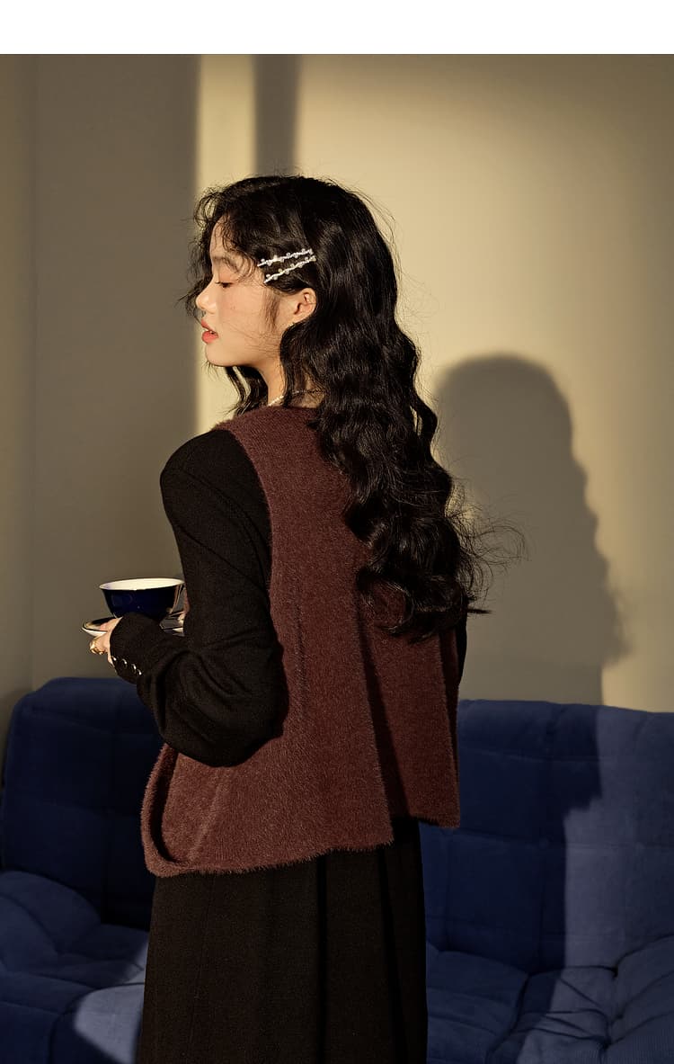 なめらか質感ゆったりベスト