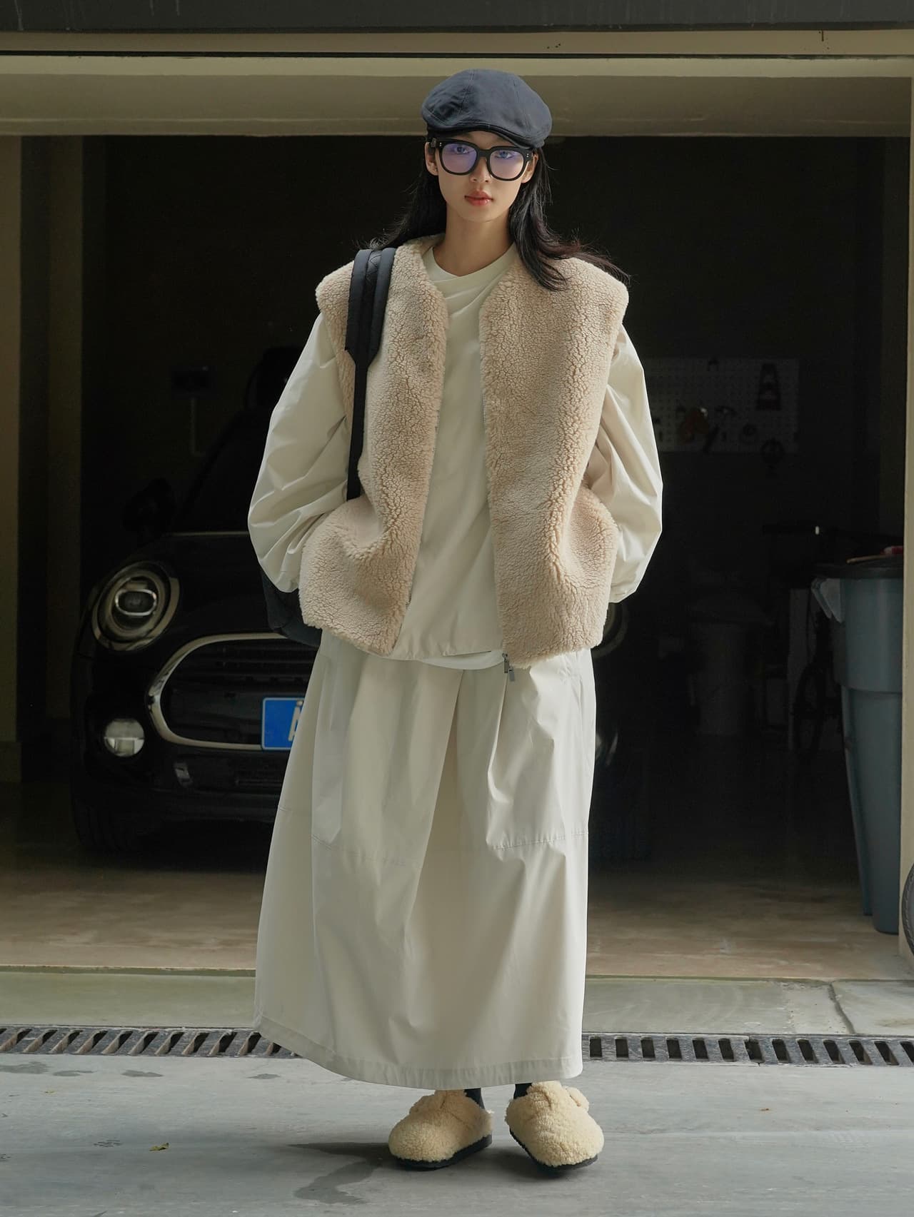 ベスト もこもこボアベスト