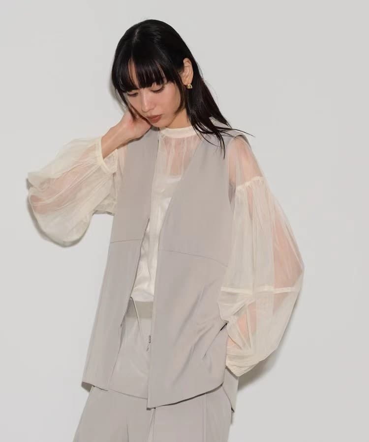 ベスト スタイリッシュフレアジレ