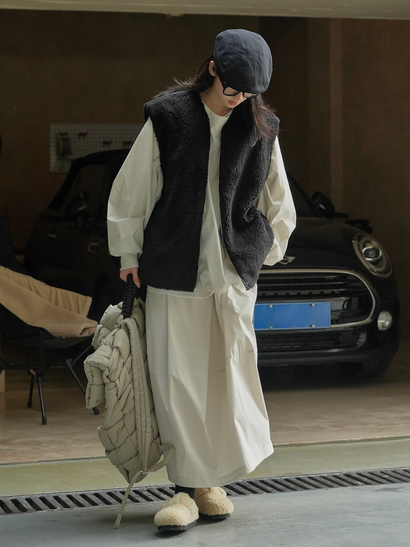 ベスト もこもこボアベスト