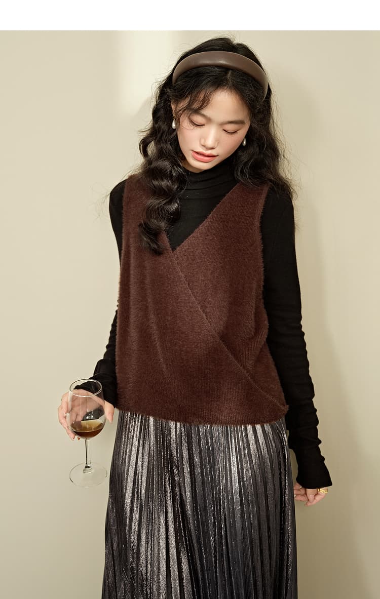 なめらか質感ゆったりベスト