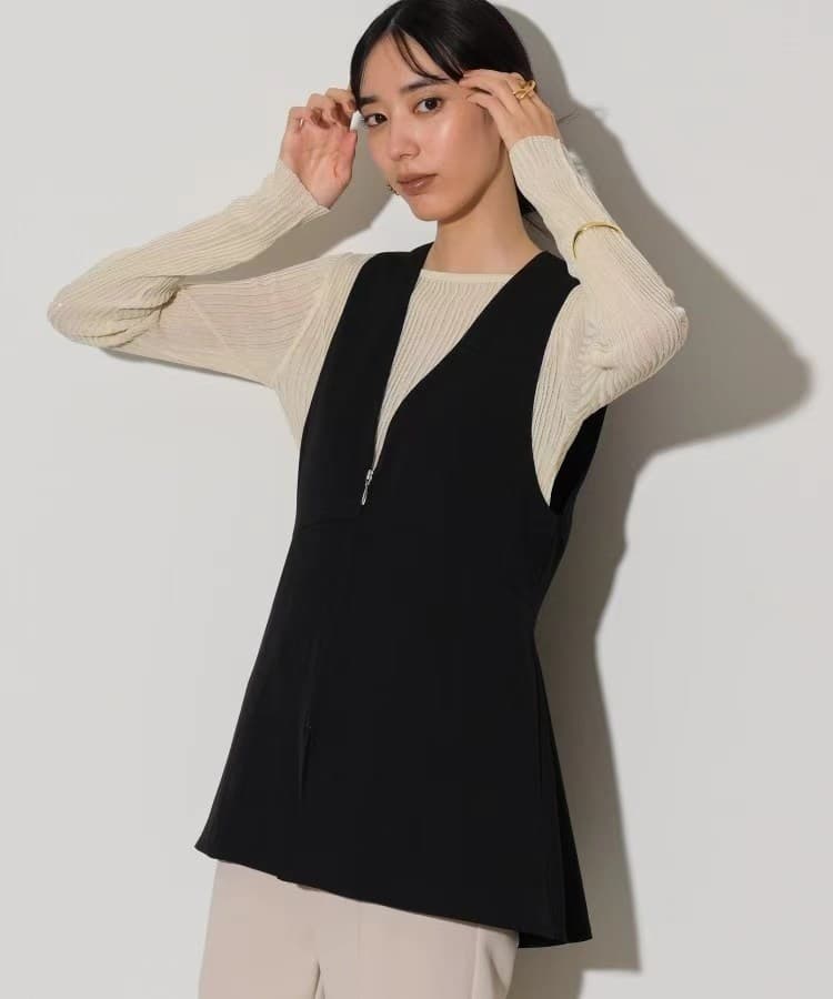 ベスト スタイリッシュフレアジレ