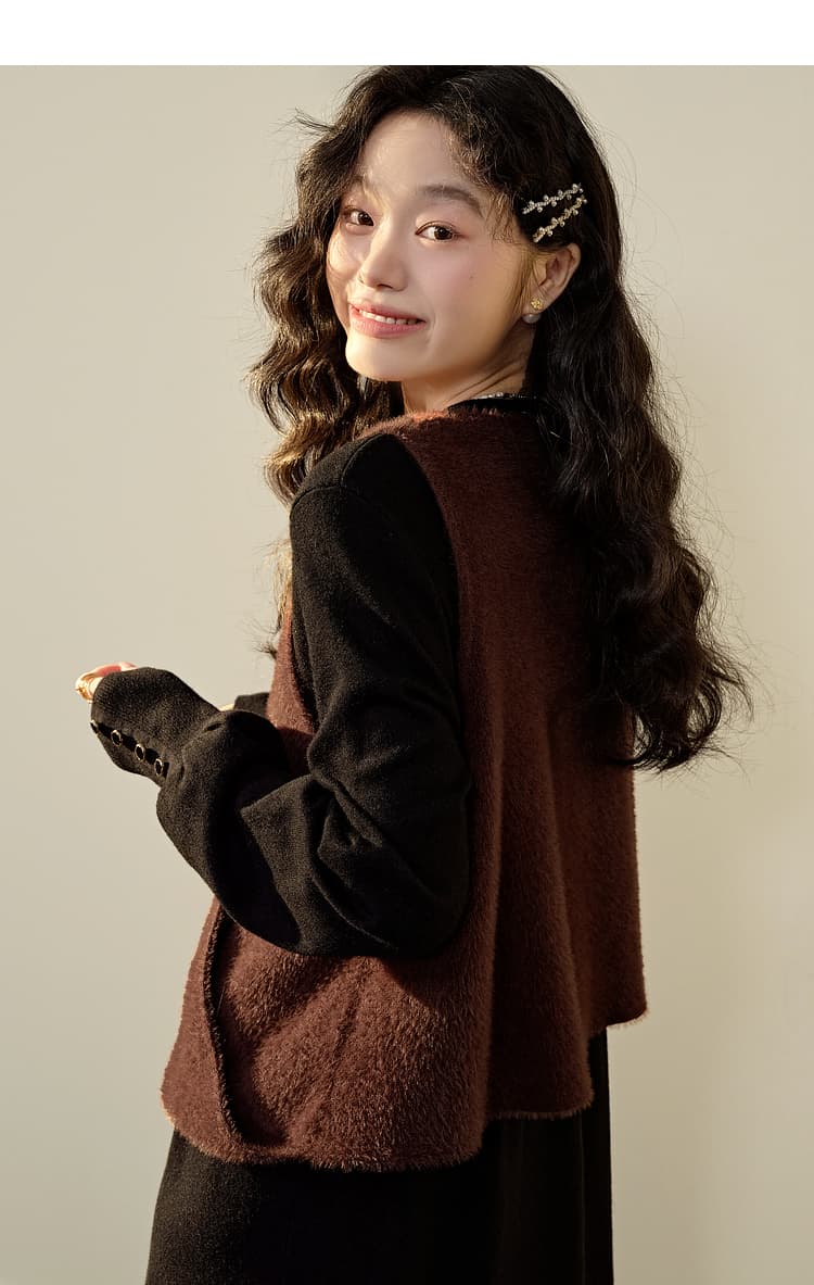 なめらか質感ゆったりベスト