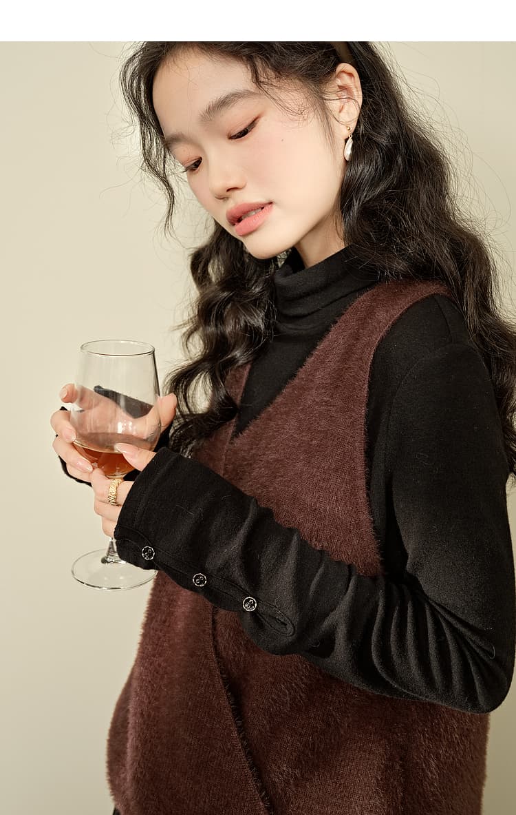 なめらか質感ゆったりベスト