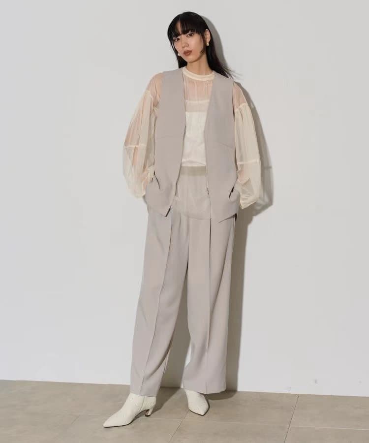 ベスト スタイリッシュフレアジレ