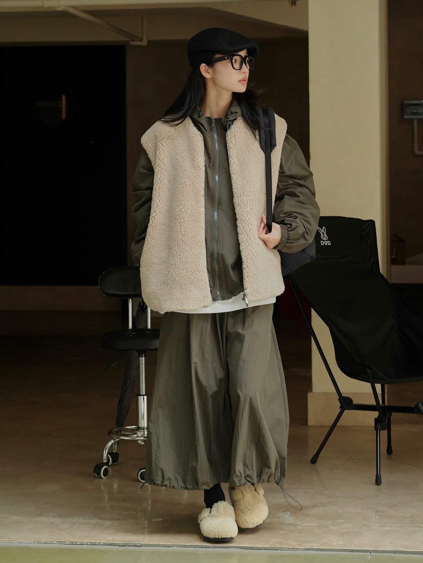 ベスト もこもこボアベスト