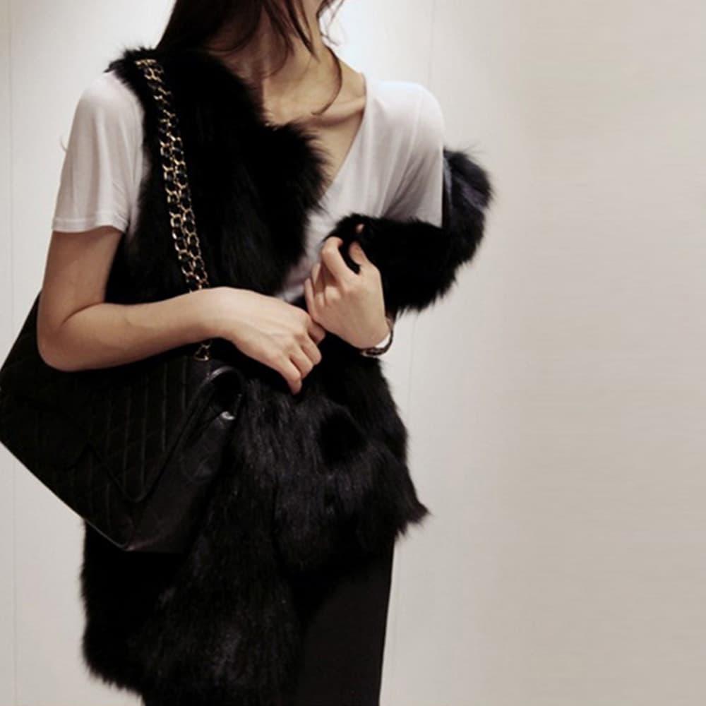 ファーベスト レディース 秋冬 高級感 ジレ