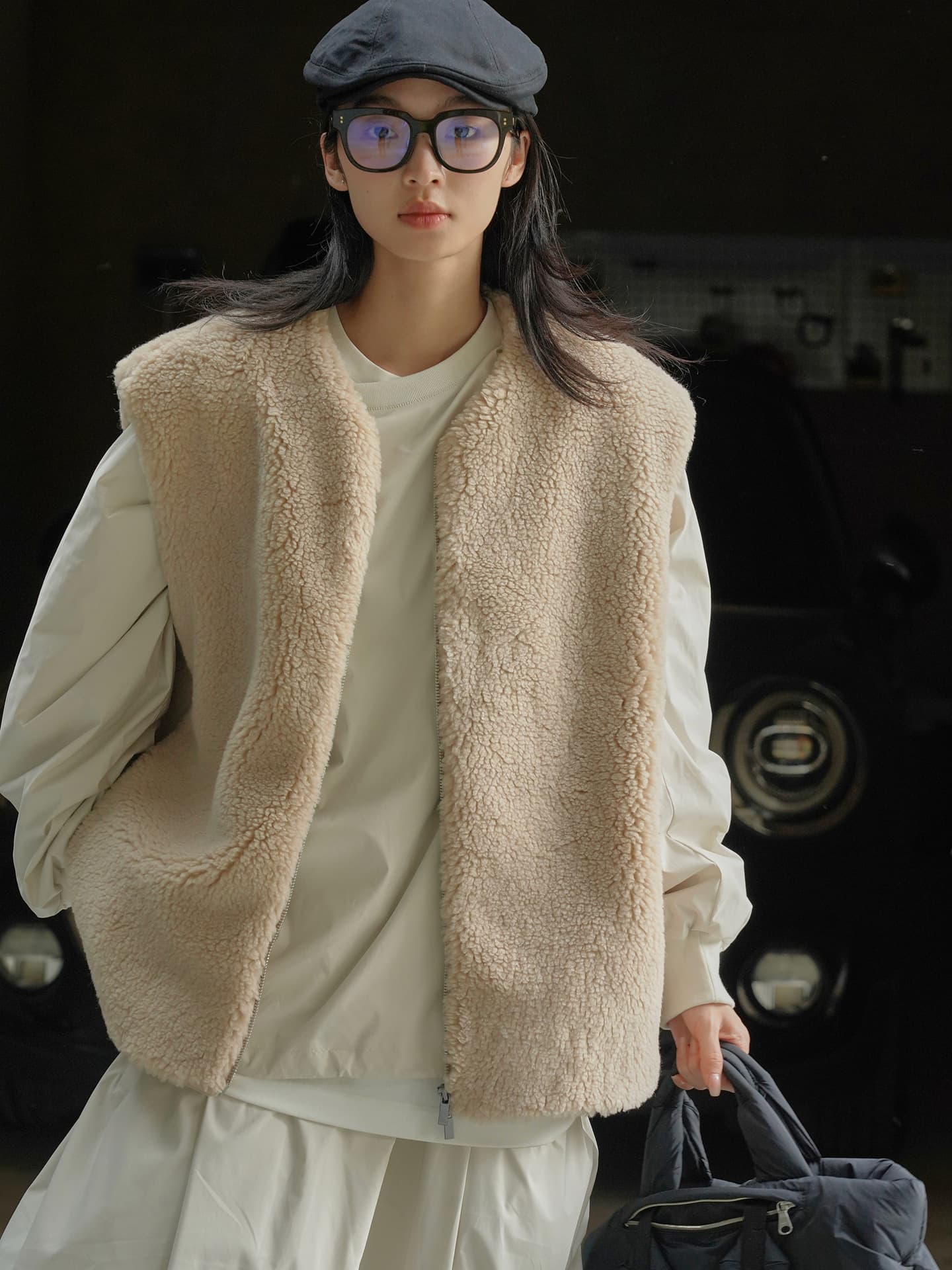 ベスト もこもこボアベスト