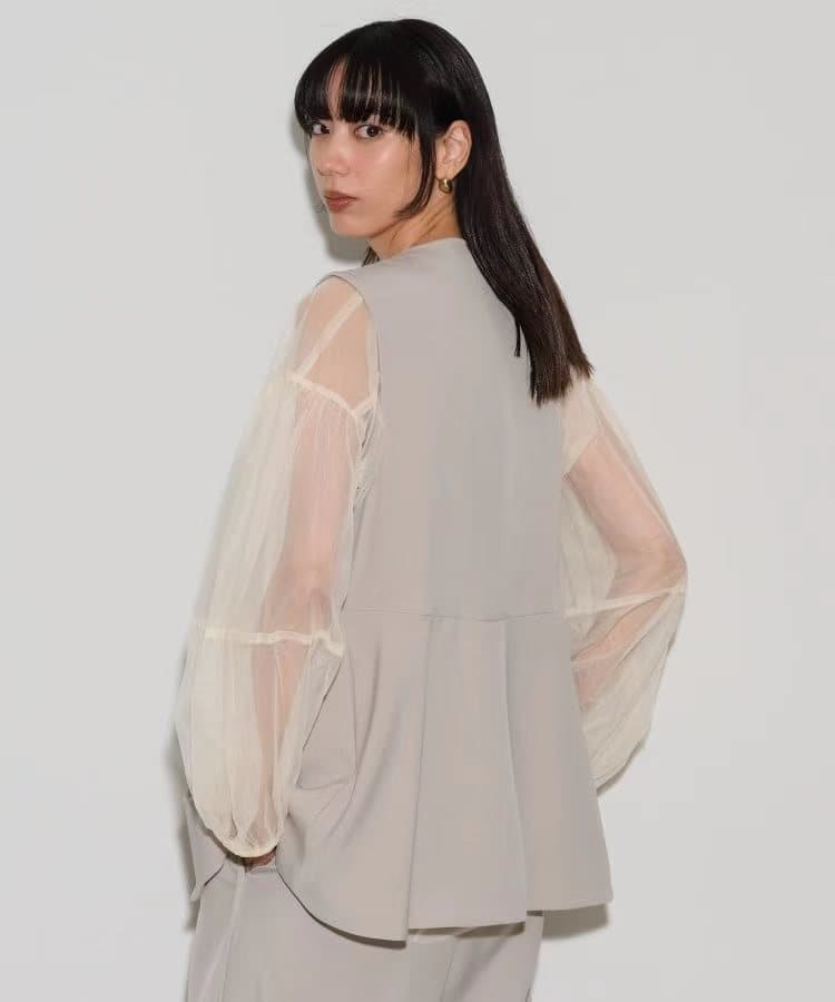 ベスト スタイリッシュフレアジレ