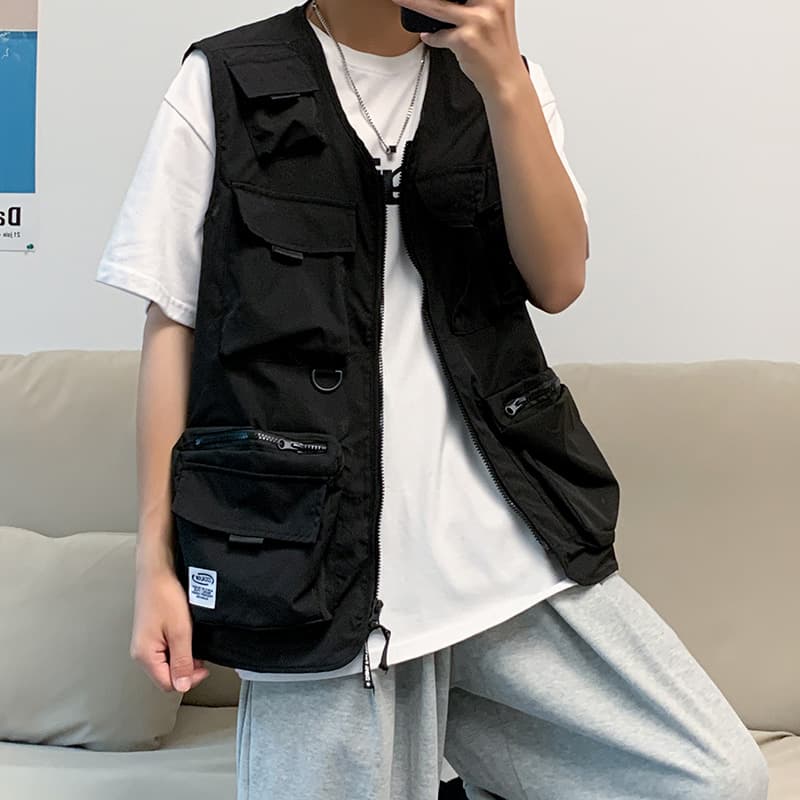 ベスト ベスト マルチポケット機能性ジレ