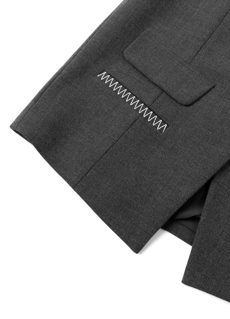 シンプルデザイン スリーブレスベストスーツ