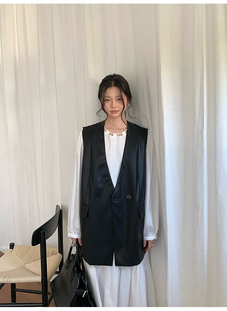 ベスト 洗練ロングジレ