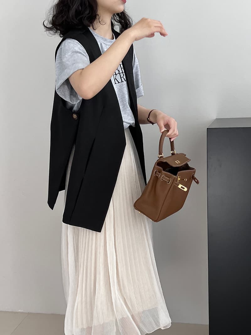 ベスト フォーマル調和ロングジレ
