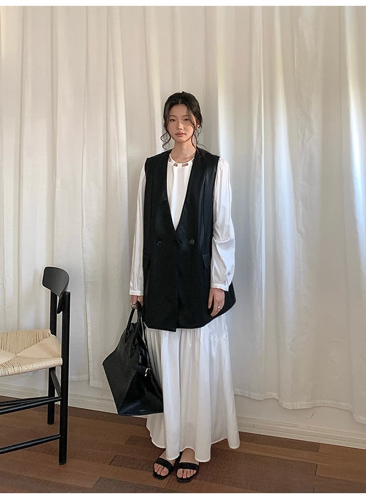 ベスト 洗練ロングジレ