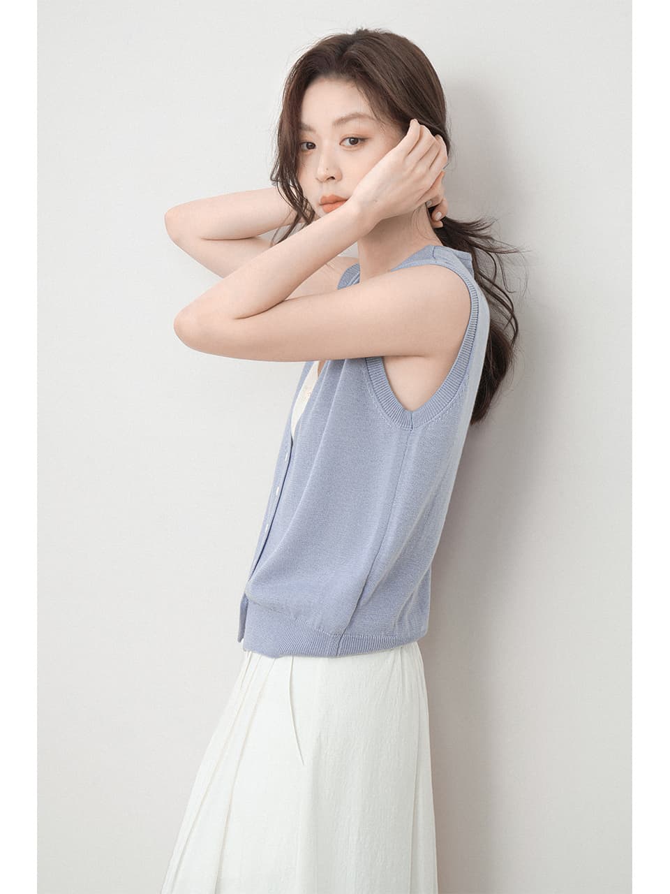 ベスト 優美シルエットニットベスト